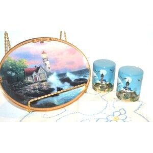 Lighthouse Collectibles Salt Pepper and Hopes Cottage Plate